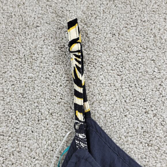 VTG Jams World Voile Zabiscus Dress Womens L Black White Rare Print Side Slit - Picture 9 of 14